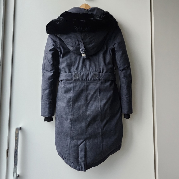 Nobis Ursula Double Breasted Winter Down Belted Jacket Coat - Picture 8 of 14